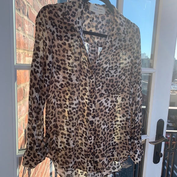 Anthropologie cloth & stone leopard button down - Picture 6 of 7